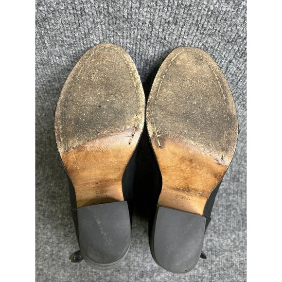 rag & bone Womens Newbury Black Ankle Boot Block Heel Back Zip Bootie 37.5 US 7 - Picture 7 of 7